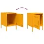 Mesitas de noche 2 uds acero amarillo mostaza 36x39x50,5 cm by , Nightstands - Ref: Foro24-842917, Price: 79,36 €, Discount: %