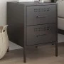 Nachttisch aus schwarzem Stahl 36x39x50,5 cm von , Nachttische - Ref: Foro24-842922, Preis: 66,90 €, Rabatt: %