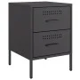 Nachttisch aus schwarzem Stahl 36x39x50,5 cm von , Nachttische - Ref: Foro24-842922, Preis: 66,90 €, Rabatt: %