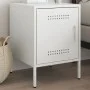 Nachttisch aus weißem Stahl 36x39x50,5 cm von , Nachttische - Ref: Foro24-842920, Preis: 54,76 €, Rabatt: %