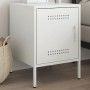 Nachttisch aus weißem Stahl 36x39x50,5 cm von , Nachttische - Ref: Foro24-842920, Preis: 55,41 €, Rabatt: %