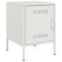Nachttisch aus weißem Stahl 36x39x50,5 cm von , Nachttische - Ref: Foro24-842920, Preis: 54,76 €, Rabatt: %