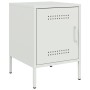 Nachttisch aus weißem Stahl 36x39x50,5 cm von , Nachttische - Ref: Foro24-842920, Preis: 55,41 €, Rabatt: %