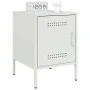 Nachttisch aus weißem Stahl 36x39x50,5 cm von , Nachttische - Ref: Foro24-842920, Preis: 54,76 €, Rabatt: %
