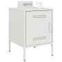Nachttisch aus weißem Stahl 36x39x50,5 cm von , Nachttische - Ref: Foro24-842920, Preis: 55,41 €, Rabatt: %