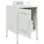 Nachttisch aus weißem Stahl 36x39x50,5 cm von , Nachttische - Ref: Foro24-842920, Preis: 54,76 €, Rabatt: %