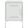 Nachttisch aus weißem Stahl 36x39x50,5 cm von , Nachttische - Ref: Foro24-842920, Preis: 54,76 €, Rabatt: %