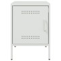 Nachttisch aus weißem Stahl 36x39x50,5 cm von , Nachttische - Ref: Foro24-842920, Preis: 55,41 €, Rabatt: %