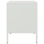 Nachttisch aus weißem Stahl 36x39x50,5 cm von , Nachttische - Ref: Foro24-842920, Preis: 54,76 €, Rabatt: %