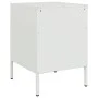 Nachttisch aus weißem Stahl 36x39x50,5 cm von , Nachttische - Ref: Foro24-842920, Preis: 54,76 €, Rabatt: %