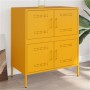 Aparador de acero amarillo mostaza 68x39x79 cm de , Aparadores - Ref: Foro24-842955, Precio: 110,30 €, Descuento: %