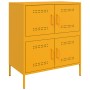 Aparador de acero amarillo mostaza 68x39x79 cm de , Aparadores - Ref: Foro24-842955, Precio: 110,30 €, Descuento: %