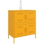 Aparador de acero amarillo mostaza 68x39x79 cm de , Aparadores - Ref: Foro24-842955, Precio: 110,30 €, Descuento: %
