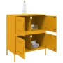 Aparador de acero amarillo mostaza 68x39x79 cm de , Aparadores - Ref: Foro24-842955, Precio: 110,30 €, Descuento: %