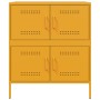 Aparador de acero amarillo mostaza 68x39x79 cm de , Aparadores - Ref: Foro24-842955, Precio: 110,30 €, Descuento: %
