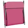 Folding loungers 2 units steel and pink fabric by vidaXL, Loungers - Ref: Foro24-310345, Price: 93,28 €, Discount: %
