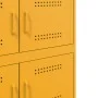 Aparador de acero amarillo mostaza 68x39x79 cm de , Aparadores - Ref: Foro24-842955, Precio: 109,11 €, Descuento: %
