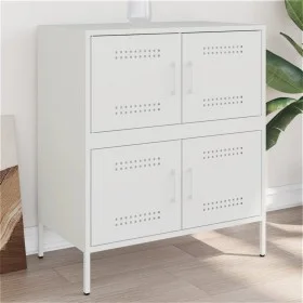 Weißer Stahlschrank 68x39x79 cm von , Sideboards - Ref: Foro24-842957, Preis: 109,25 €, Rabatt: %