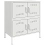 Weißer Stahlschrank 68x39x79 cm von , Sideboards - Ref: Foro24-842957, Preis: 110,51 €, Rabatt: %