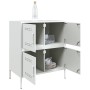 Aparador de acero blanco 68x39x79 cm de , Aparadores - Ref: Foro24-842957, Precio: 110,22 €, Descuento: %