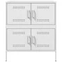 Aparador de acero blanco 68x39x79 cm de , Aparadores - Ref: Foro24-842957, Precio: 109,25 €, Descuento: %