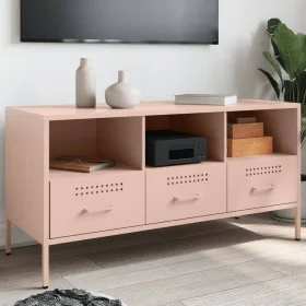 Fernsehmöbel aus rosa Stahl, 100,5x39x50,5 cm. von , TV-Möbel - Ref: Foro24-843037, Preis: 121,98 €, Rabatt: %