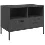 Mueble para TV acero negro 68x39x50,5 cm de , Muebles TV - Ref: Foro24-843042, Precio: 75,41 €, Descuento: %
