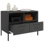 Mueble para TV acero negro 68x39x50,5 cm de , Muebles TV - Ref: Foro24-843042, Precio: 75,41 €, Descuento: %