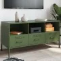 Mueble para TV acero verde oliva 100,5x39x50,5 cm by , TV Furniture - Ref: Foro24-843040, Price: 122,13 €, Discount: %