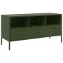 Mueble para TV acero verde oliva 100,5x39x50,5 cm by , TV Furniture - Ref: Foro24-843040, Price: 122,13 €, Discount: %