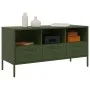 Mueble para TV acero verde oliva 100,5x39x50,5 cm by , TV Furniture - Ref: Foro24-843040, Price: 122,13 €, Discount: %