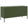Mueble para TV acero verde oliva 100,5x39x50,5 cm by , TV Furniture - Ref: Foro24-843040, Price: 122,13 €, Discount: %