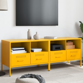 TV-Möbel, 2 Einheiten, gelber Senf aus Stahl, 68x39x50,5 cm. von , TV-Möbel - Ref: Foro24-843049, Preis: 175,34 €, Rabatt: %