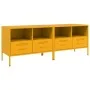 TV furniture 2 units yellow mustard steel 68x39x50.5 cm by , TV Furniture - Ref: Foro24-843049, Price: 173,37 €, Discount: %