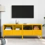 TV furniture 2 units yellow mustard steel 68x39x50.5 cm by , TV Furniture - Ref: Foro24-843049, Price: 173,37 €, Discount: %