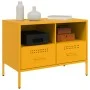 TV furniture 2 units yellow mustard steel 68x39x50.5 cm by , TV Furniture - Ref: Foro24-843049, Price: 173,37 €, Discount: %