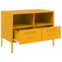TV-Möbel, 2 Einheiten, gelber Senf aus Stahl, 68x39x50,5 cm. von , TV-Möbel - Ref: Foro24-843049, Preis: 175,34 €, Rabatt: %