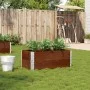 Jardinera de madera maciza de pino marrón 100x50 cm by , Pots and planters - Ref: Foro24-3295394, Price: 68,40 €, Discount: %