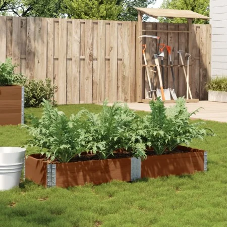 Jardinera de madera maciza de pino marrón 150x50 cm by , Pots and planters - Ref: Foro24-3295406, Price: 48,88 €, Discount: %