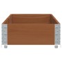 Jardinera de madera maciza de pino marrón 150x50 cm by , Pots and planters - Ref: Foro24-3295406, Price: 53,19 €, Discount: %