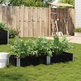 Jardinera de madera maciza de pino negro 150x50 cm by , Pots and planters - Ref: Foro24-3295404, Price: 51,04 €, Discount: %