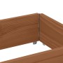 Jardinera de madera maciza de pino marrón 150x50 cm by , Pots and planters - Ref: Foro24-3295438, Price: 139,66 €, Discount: %