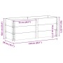 Jardinera de madera maciza de pino marrón 150x50 cm by , Pots and planters - Ref: Foro24-3295438, Price: 139,66 €, Discount: %
