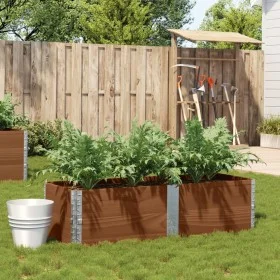 Jardinera de madera maciza de pino marrón 150x50 cm by , Pots and planters - Ref: Foro24-3295410, Price: 89,43 €, Discount: %