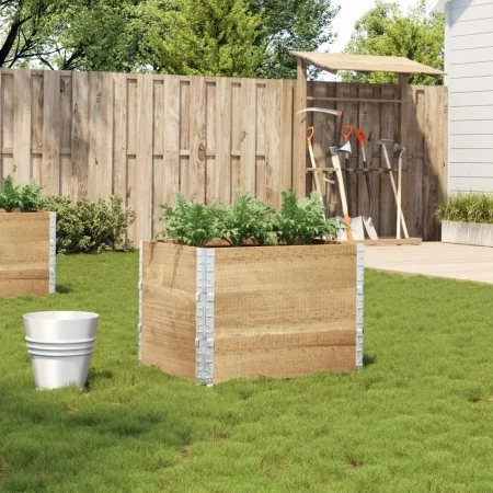 Jardinera de madera maciza de pino 80x60 cm de , Maceteros y jardineras - Ref: Foro24-3295419, Precio: 87,89 €, Descuento: %