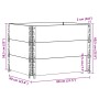 Massive Holzblumenkasten aus Kiefer 80x60 cm von , Töpfe und Pflanzgefäße - Ref: Foro24-3295419, Preis: 95,25 €, Rabatt: %