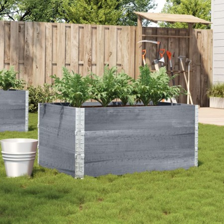 Jardinera de madera maciza de pino gris 120x80 cm von , Töpfe und Pflanzgefäße - Ref: Foro24-3295425, Preis: 123,87 €, Rabatt: %