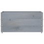 Jardinera de madera maciza de pino gris 120x80 cm von , Töpfe und Pflanzgefäße - Ref: Foro24-3295425, Preis: 123,87 €, Rabatt: %