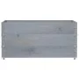 Jardinera de madera maciza de pino gris 120x80 cm von , Töpfe und Pflanzgefäße - Ref: Foro24-3295425, Preis: 118,65 €, Rabatt: %