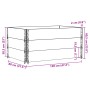Jardinera de madera maciza de pino gris 120x80 cm von , Töpfe und Pflanzgefäße - Ref: Foro24-3295425, Preis: 123,87 €, Rabatt: %